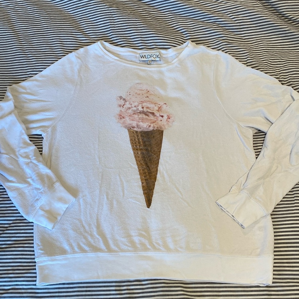 WILDFOX ice cream cone print crewneck